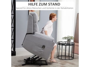Fauteuil relax électrique  RAELUNYI Cuir / Tissu noir