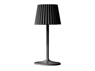 Lampe de table sans fil abby black - 190 lumens - ø 10 x h 38 cm - lumisky