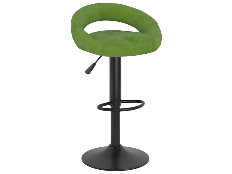  Lot de 2 tabouret de bar, chaise de bar vert clair velours shl4282  - Conforama C