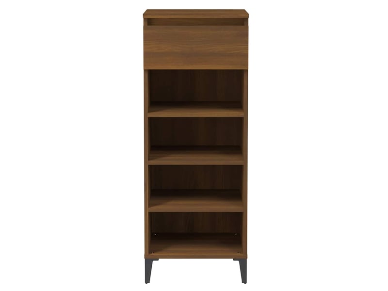  Meuble à chaussures, étagère à chaussures chêne marron 40x36x105 cm bois ingénierie  - Conforama E