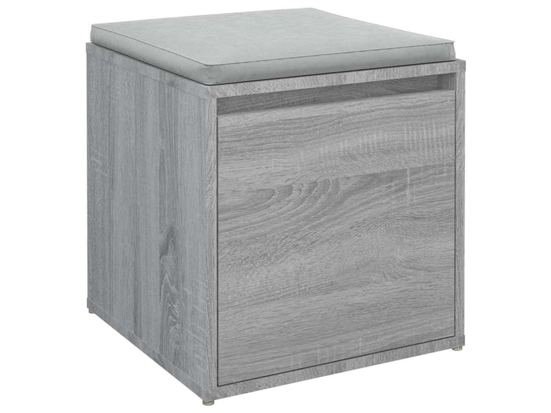  Boîte de rangement bureau sonoma gris 40,5x40x40 cm bois d'ingénierie  - Conforama D