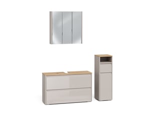 Vicco meubles bain, cachemirechêne artisan, 3 pièces