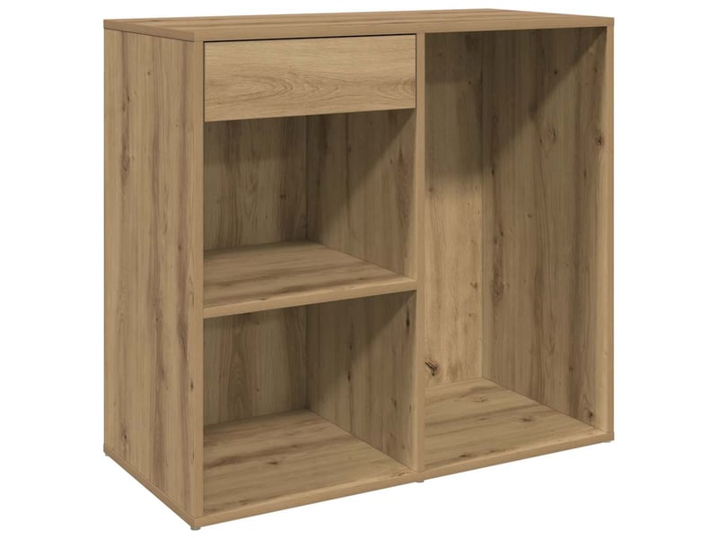  Armoire cosmétique, armoire de rangement chêne artisanal 80x40x75cm bois d'ingénierie  - Conforama A