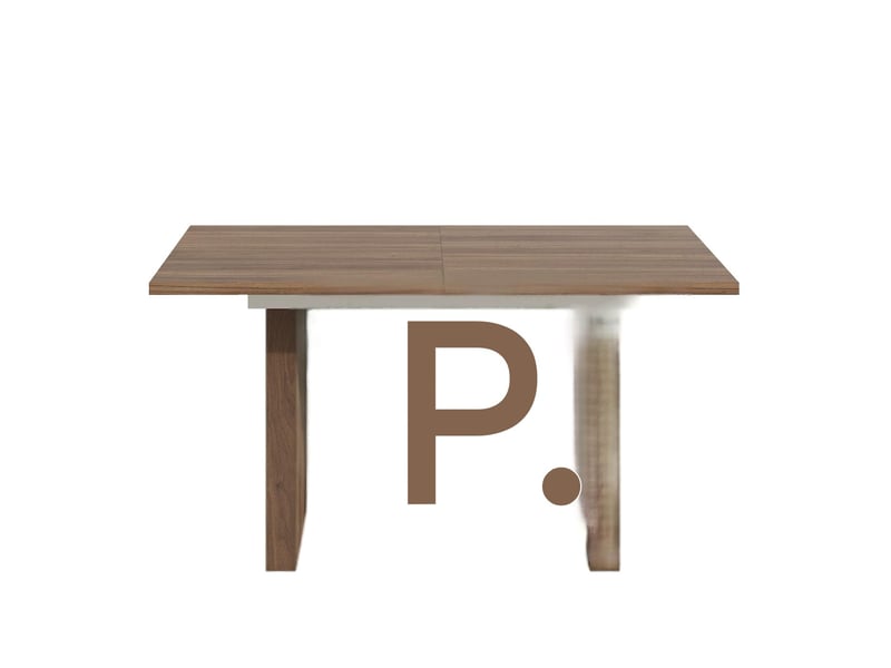Table à manger extensible en mdf coloris noyer 140-200x90x75 cm - pangivo - Conforama A