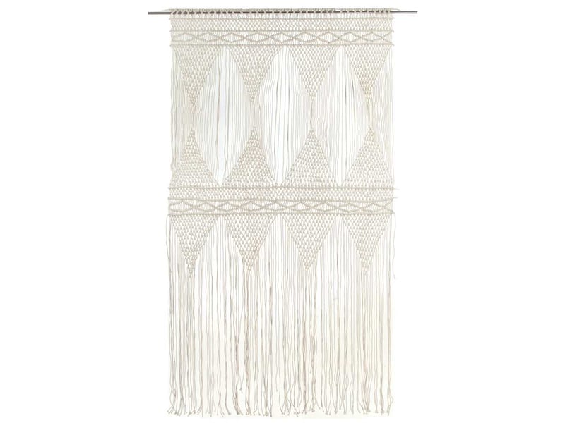  Rideau en macramé, rideau de porte 140x240 cm coton cf43854  - Conforama C