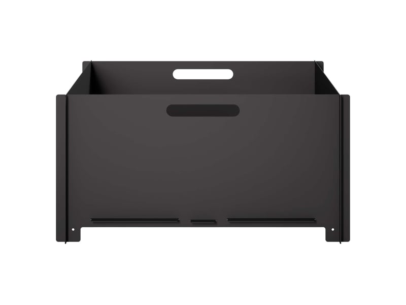  Brasero exterieur, foyer de cheminée noir 60x60x30 cm acier shl82315  - Conforama D