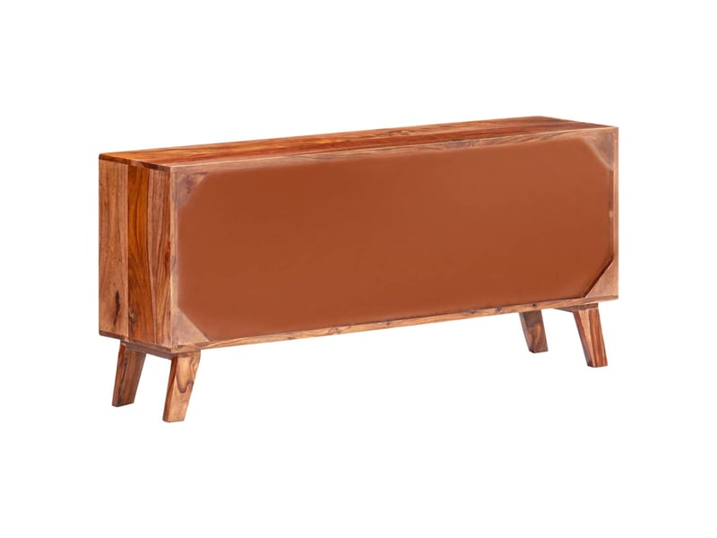  Buffet salon, buffet de rangement gris 120x30x55 cm bois massif  - Conforama D