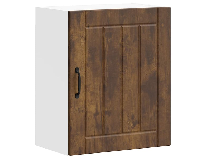 Meuble de rangement, armoires murales de cuisine lucca en bois d'ingénierie chêne fumé - Conforama E
