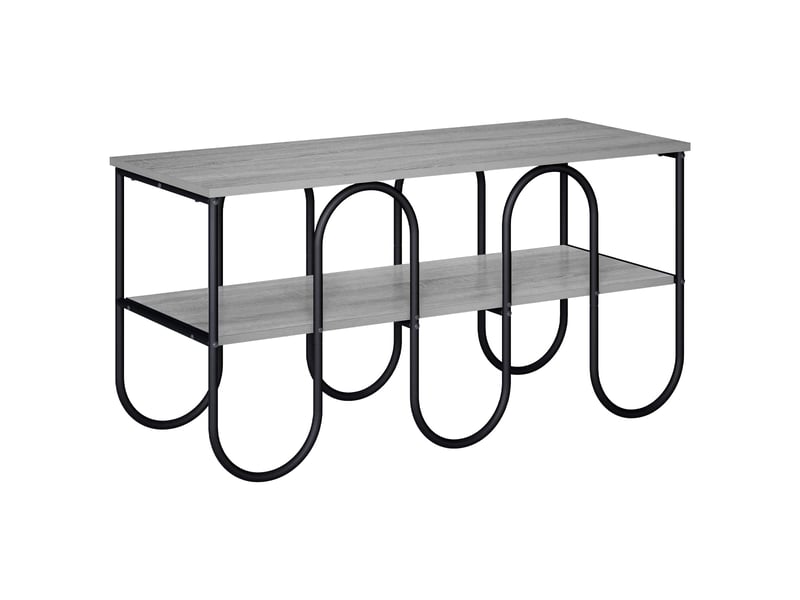  Meuble tv, table tv 100x40x50 cm sonoma gris bois d'ingénierie  - Conforama A