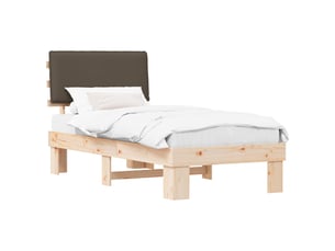 Lit simple 80x200 cm    coloris taupe