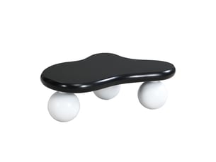 Table basse forme atypique coloris multicolore ROLIPO  - 62.5 cmx95 cm