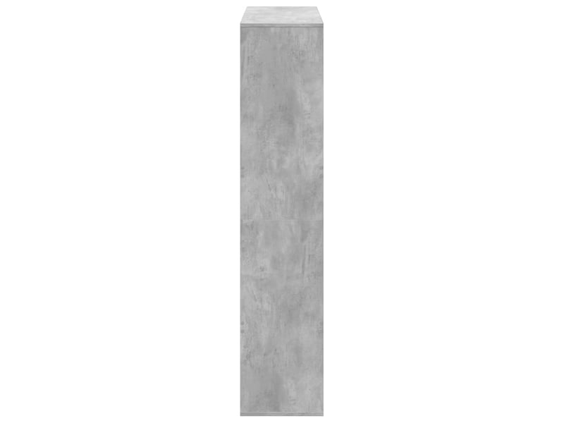  Cloison bibliothèque, meuble de rangement gris béton bois d'ingénierie shl6259  - Conforama E