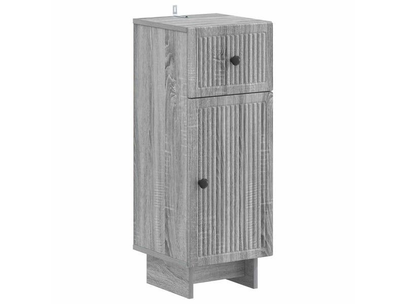 Ensemble de 2 meubles de salle de bain ede sonoma gris cf63151 - Conforama D