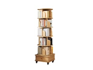 Bibliotheque coloris  naturel 6 étagère(s) <strong></strong> <strong></strong> - 46 cm x 173 cm