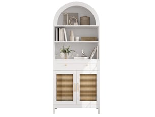 Vitrine coloris bicolore 3 étagère(s) TCQPZ - 70 cmx170 cm