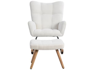 Fauteuil fixe HAVRYA  Tissu blanc vendu A l'unité
