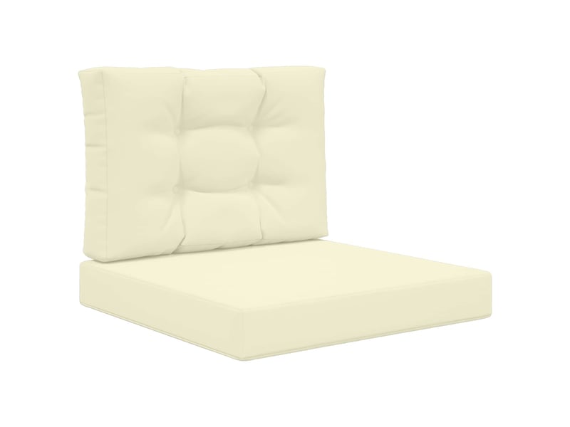  Coussin de canapé d'extérieur, coussin de chaise polyester crème 60 x 60 cm cf54075  - Conforama A