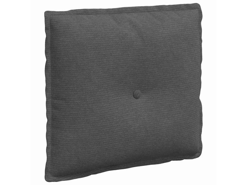  Coussin de dos, coussin de dossier gris foncé 50 x 45 cm tissu en velours côtelé cf54721  - Conforama A