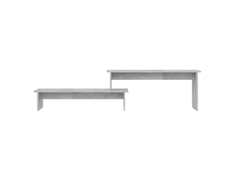 Meuble tv - banc tv - meuble de rangement gris béton 180x30x43 cm bois d'ingénierie  - Conforama D