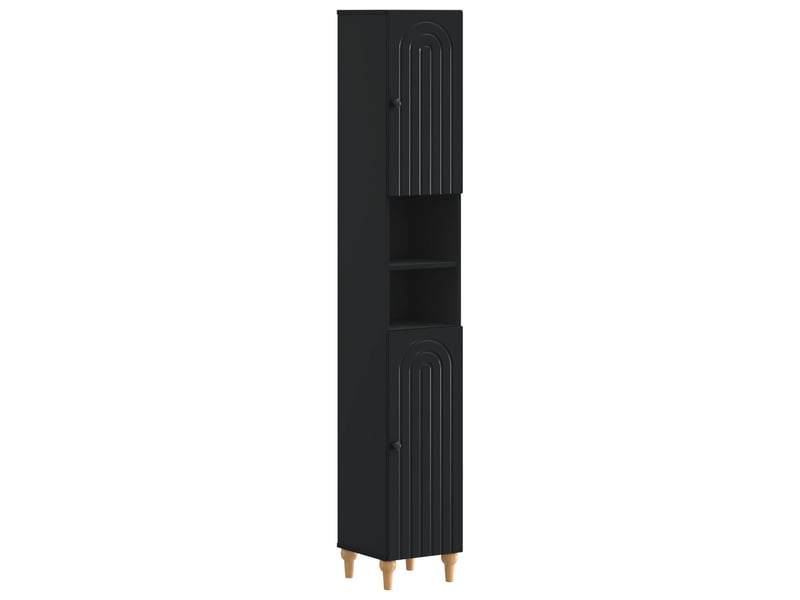  Ensemble de meuble de salle de bain 3 pièces alkmaar noir cf63304  - Conforama C