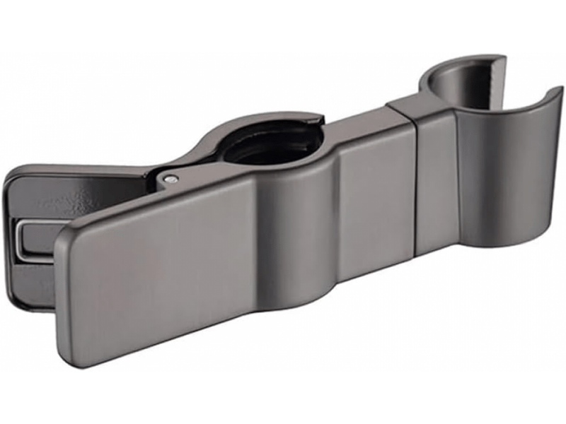 Support de douchette, 1 pièce, support de pommeau de douche, gris bronze, support de pommeau de douche, sans perçage, réglable à 35° - Conforama A