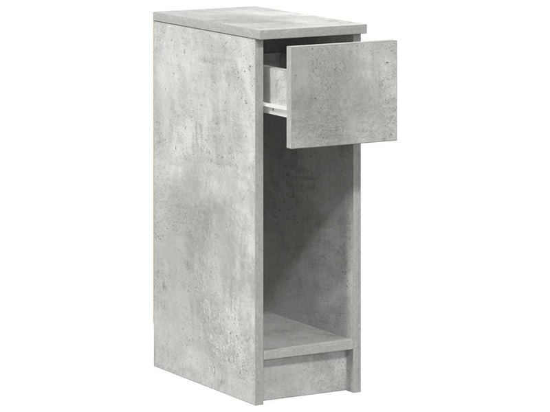  Table de chevet - cabinet de chevet - table de nuit avec tiroir gris béton 20x36x60 cm  - Conforama D