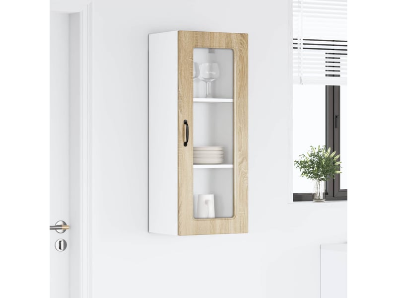  Meuble mural de cuisine | armoire de cuisine chêne sonoma 40x31x100cm shl8340  - Conforama D