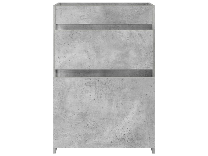  Meuble sous lavabo de salle de bain, commode gris béton shl5739  - Conforama D