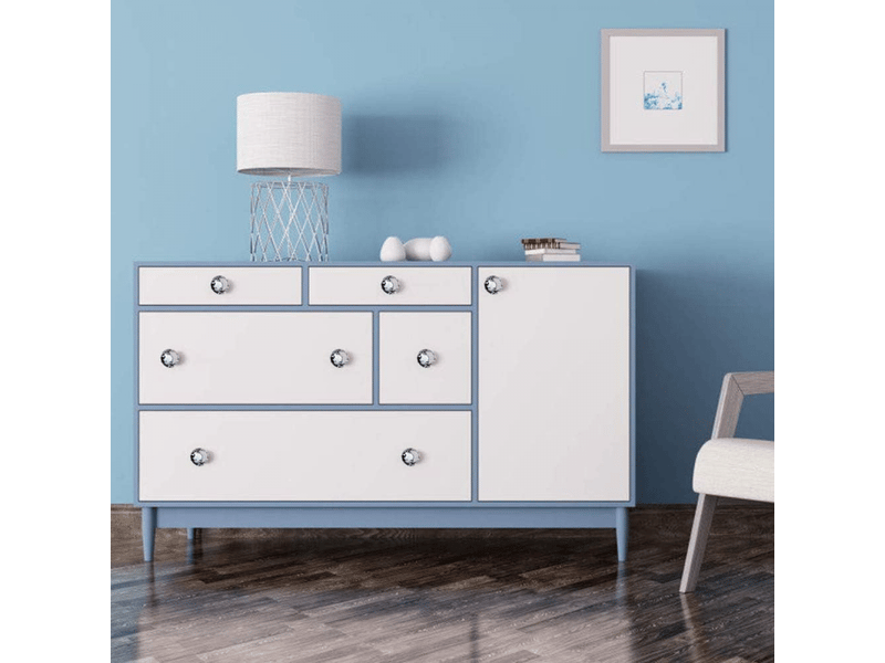  10 pièces boutons de porte transparents en cristal en forme de diamant pour portes, meubles, tiroirs, armoires décoration avec vis  - Conforama D