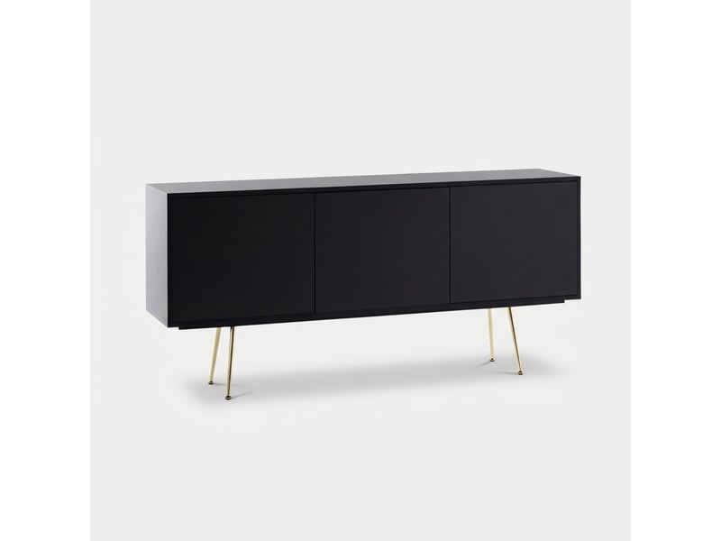 Buffet moderne avec 3 portes sayen - noir - Conforama A