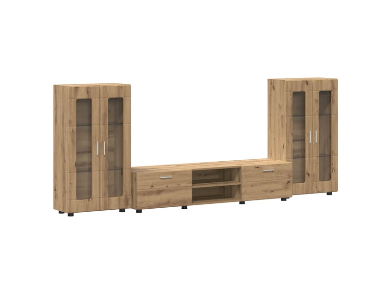  Ensemble meuble tv - banc tv - meuble de rangement florin 3 pcs chêne artisanal  - Conforama A