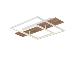 Plafonnier semi-encastré led intégré 60x40cm blanc mat 2x led 3000k