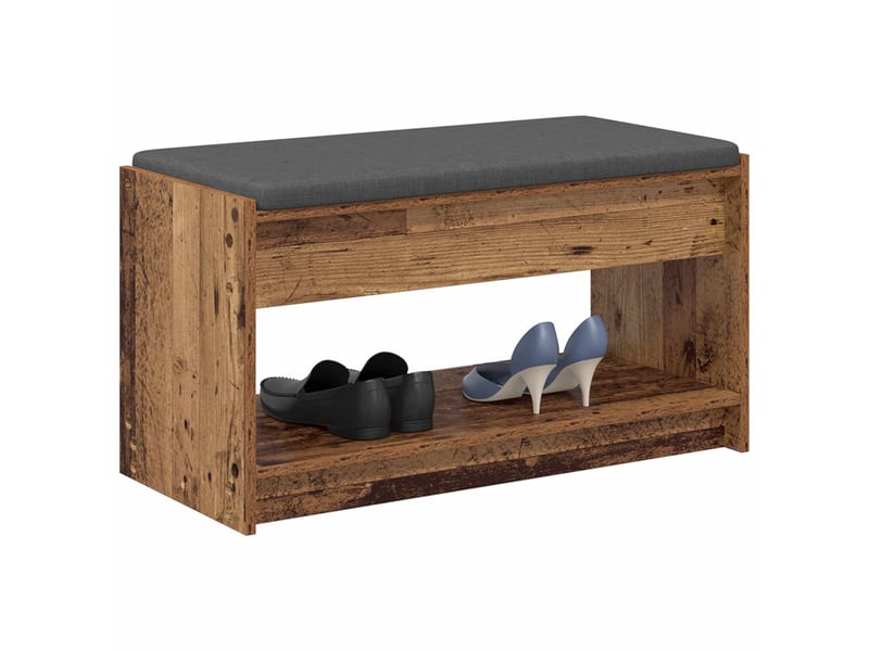 Banc d'entrée, banc interieur bois ancien 83x38x45 cm - Conforama C
