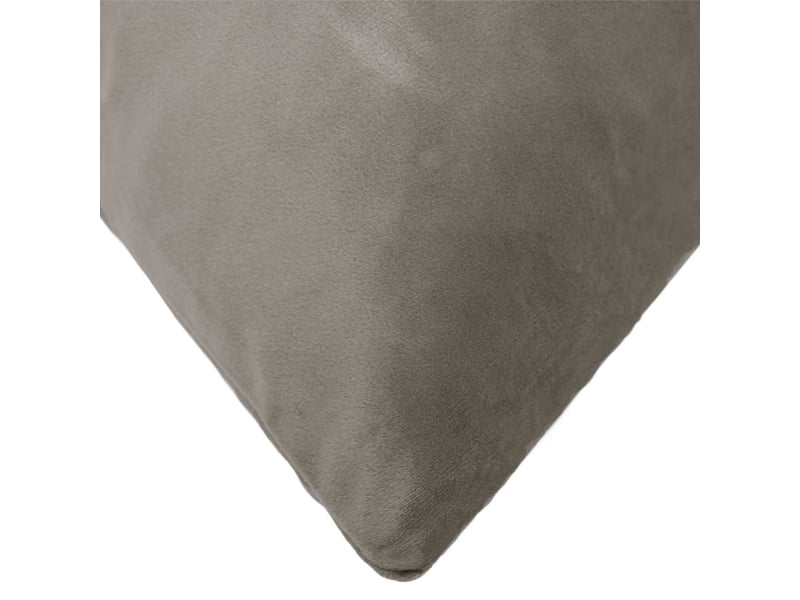 Lot de 6 coussins avec oreiller, coussins décoratifs heerlen gris clair velours cf50843 - Conforama E