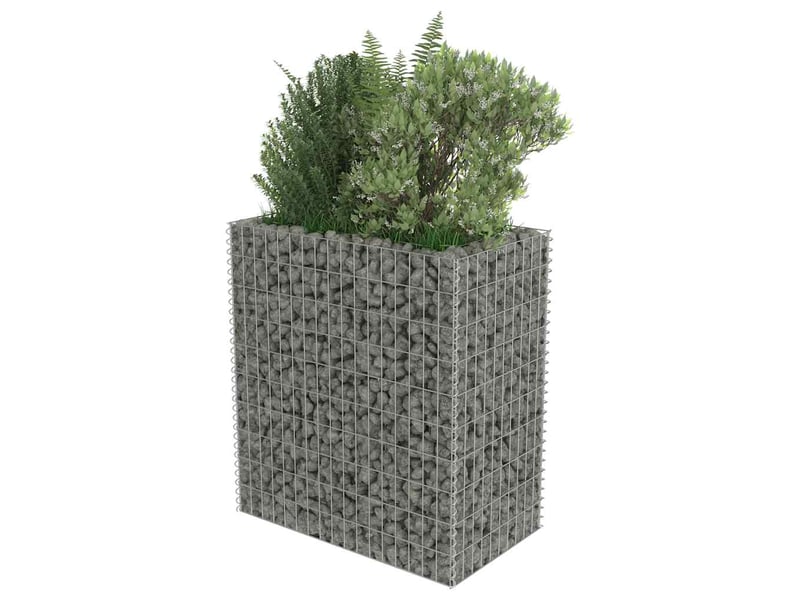  Jardinière - lit surélevé à gabion acier galvanisé 90x50x100 cm  - Conforama D