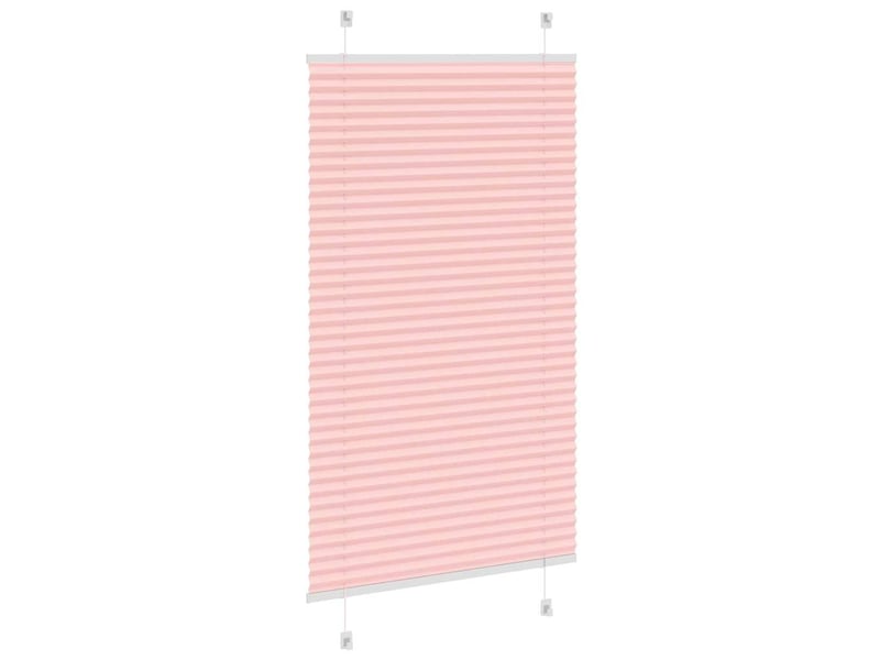 Store plissé, store de fenêtre rose 80x150 cm largeur du tissu 79,4 cm polyester cf47007 - Conforama D