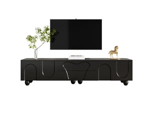 Meuble tv coloris noir  <strong></strong>  <strong></strong>