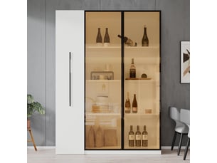 Vitrine coloris blanc  <strong></strong> <strong></strong> - x