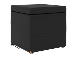 Tabouret bas, ottoman noir 41x41x40 cm