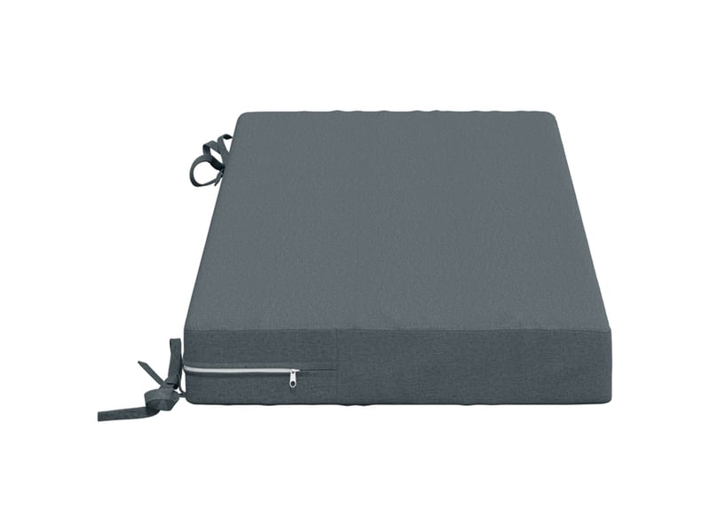 Lot de 2 coussins de banc, coussins d'assise soest 100 % polyester bleu cf57064 - Conforama D