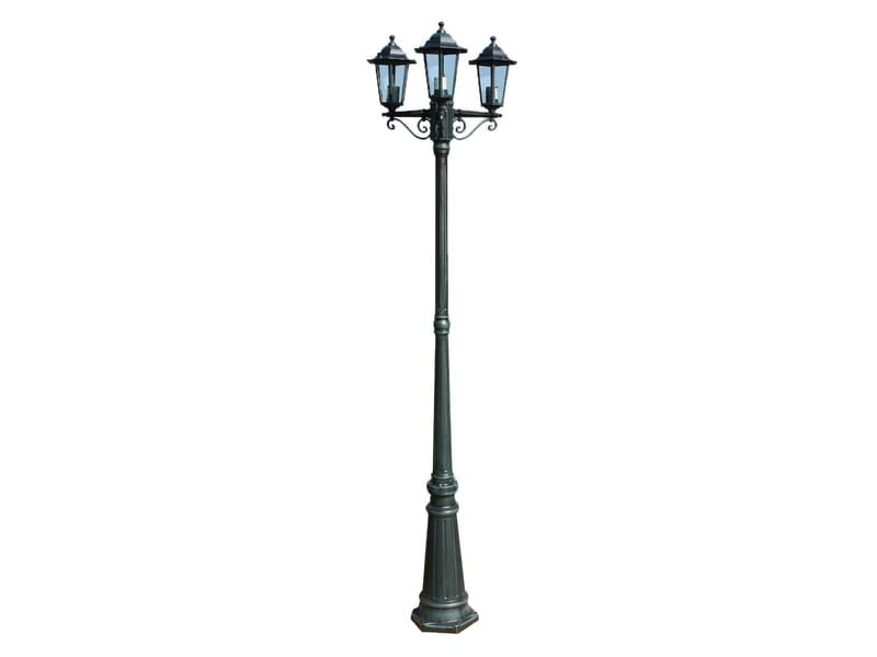  Lampadaire de jardin 3 bras 215 cm foncéaluminium vert 02_0042534  - Conforama A