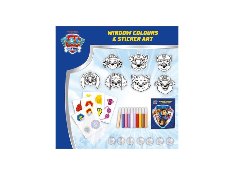  Decor fenetre pat patrouille 2 en 1 vitaux a suspendre + stickers amovibles avec coupelles ventouse 10 couleurs LIS8008324118847 - Conforama B
