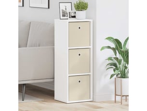 Buffet - bahut - meuble de rangement avec tiroir blanc 30,5 x 27 x 84,5 cm