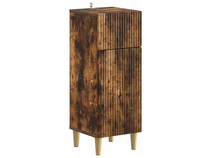 Ensemble de meuble de salle de bain 3 pièces arnhem chêne fumé cf63318 - Conforama C