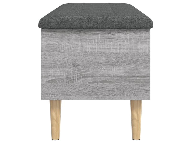  Banc chambre, banc de rangement sonoma gris 102x42x46 cm bois d'ingénierie  - Conforama E