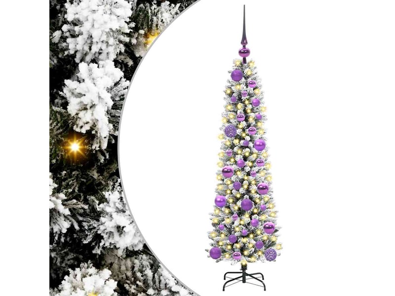 Sapin de noël artificiel, arbre de noël blanc 120 cm pvc, métal et plastique shl7882 - Conforama A