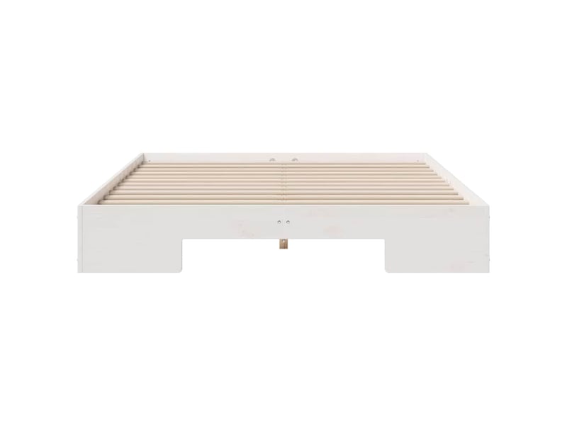  Lit double- lit adulte -  cadre de lit blanc 160 x 200 cm  - Conforama D