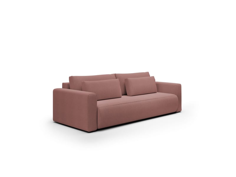 Canapé convertible 4 places welly rose - Conforama A