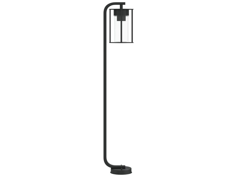  Lampadaires d'extérieur 3 pcs 100 cm acier inoxydable noir 02_0042544  - Conforama E