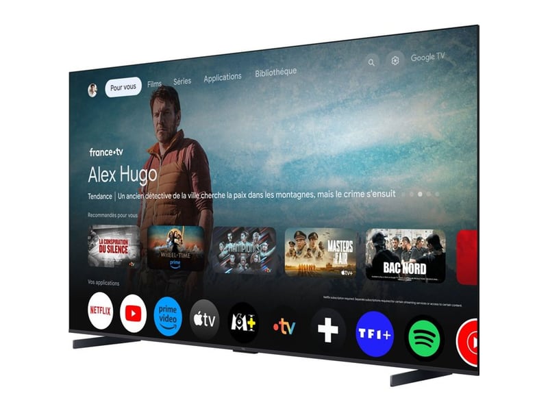  Tv qled 4k 98 pouces smart google tv mode jeu dolby vision 4x hdmi 2.1 98T8B - Conforama C
